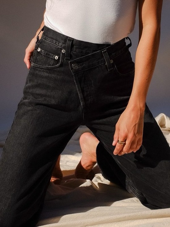 Agolde Denim - AGOLDE Criss Cross Jean - Savage